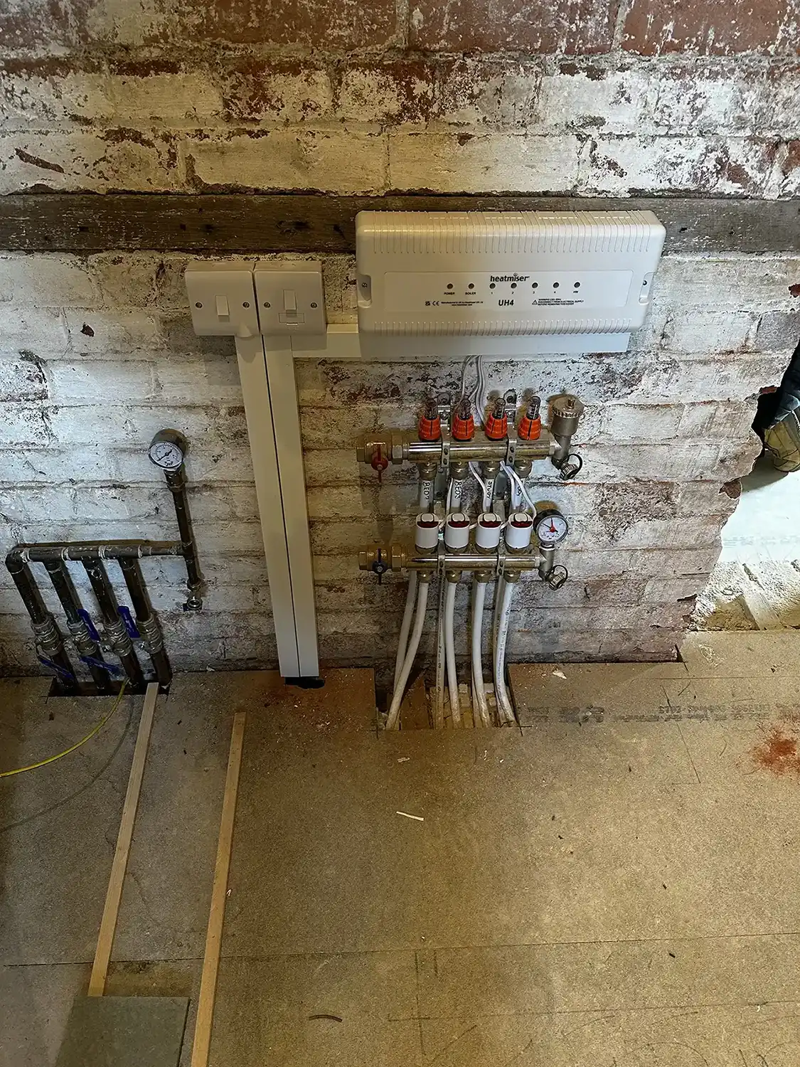 Heating control installation